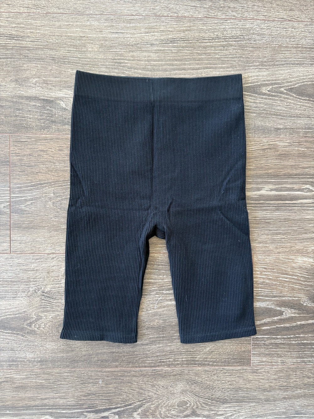 Zara Black Ribbed Seamless Bike Shorts